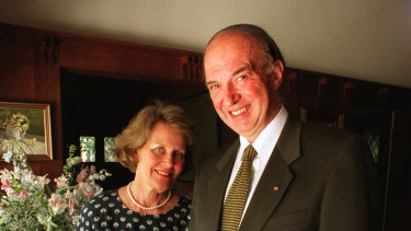 Sir James and Lady Gobbo pictured in 2008.