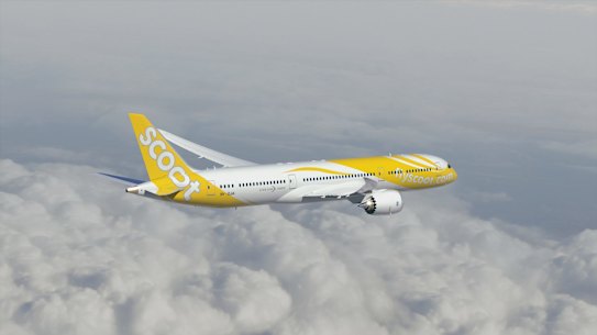 Singapore’s air force and emergency services were activated to escort the Perth-bound Scoot flight back to Singapore, the budget airline said.