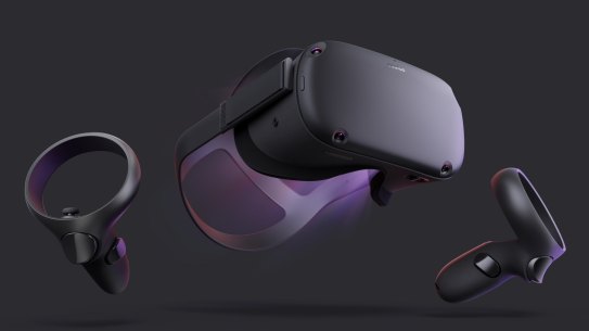 The Oculus Quest comes with two wireless touch controllers.