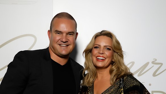 Brad Green and wife Caty Price at the 2023 Glamour on the Grid.