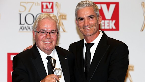 The world game: Les Murray and Craig Foster.