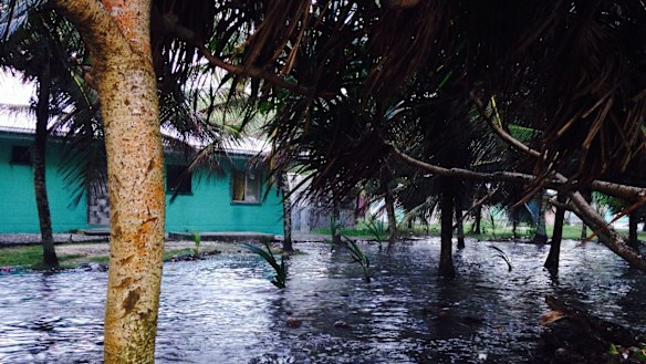 A matter of survival. High water hits the Marshall Islands.