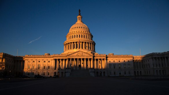 The US Capitol seen during the government shutdown.