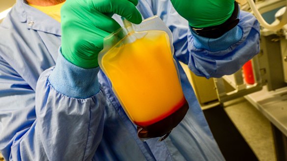 Plasma - the yellow liquid that carries our blood cells - has become a commodity in hot demand.  