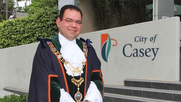 Casey councillor and former mayor Sam Aziz. 