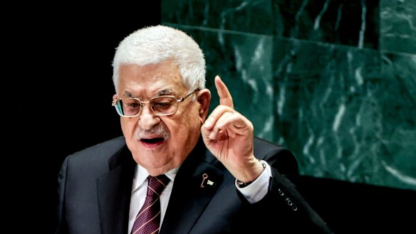 Mahmoud Abbas, Palestinian Authority president.