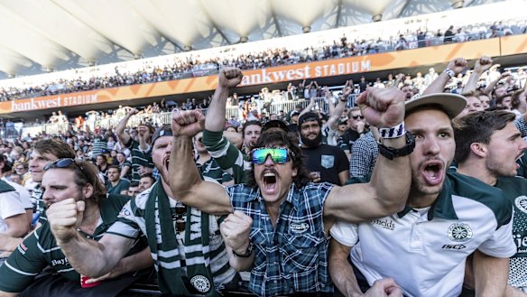 Last year's Shute Shield club rugby grand final at Bankwest Stadium in Parramatta. 