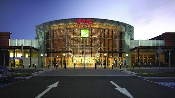 The entrance to the Pacific Epping shopping centre in Melbourne’s northern suburbs.