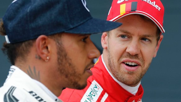 Inspiration: Lewis Hamilton, left, was among those paying tribute to Michael Schumacher.