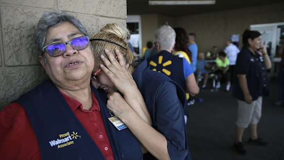 Walmart employees in the aftermath of the El Paso shooting.