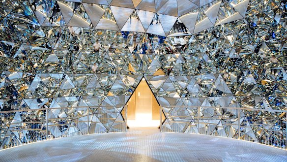 Cracks are appearing: The Crystal Dome, an art installation at the corporate museum of Swarovski in Wattens, Austria.