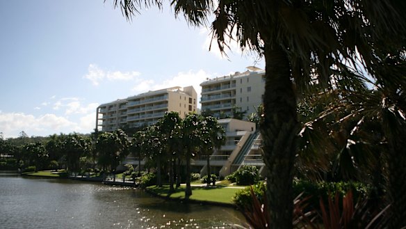 The Novotel Pacific Bay Hotel in Coffs Harbour where an alleged incident occurred involving the Bulldogs in 2004. 