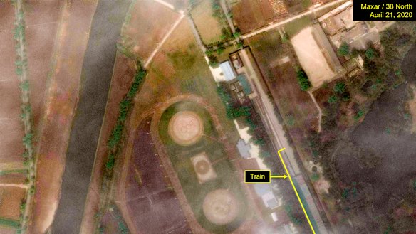 North Korean leader Kim Jong Un's train has been parked at the Leadership Railway.