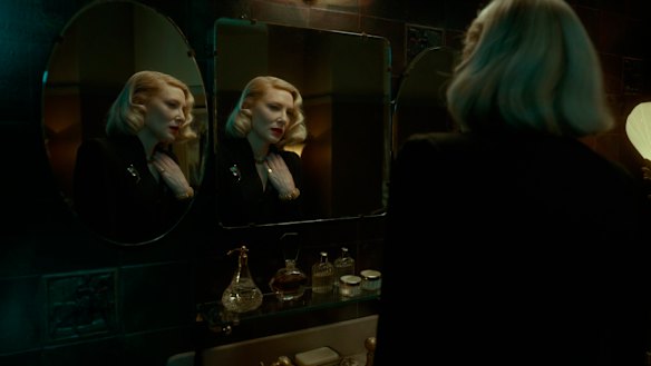 Cate Blanchett: ultra-mannered as a scheming psychoanalyst.