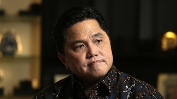 Erick Thohir, Indonesia’s state-owned enterprises minister, is also chief of the country’s football association.