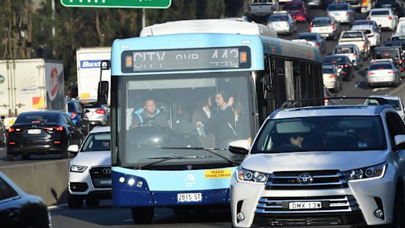 Bus services in Sydney's inner west were privatised last year.