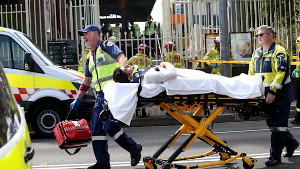 Sixteen people, including the train driver and a guard, were injured in the crash.