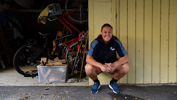 Olympic champion Sharni Williams at home in Newport.