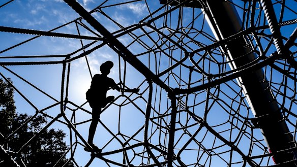 Playground safety advocates say space nets better hold large numbers and break the fall of children who come off them.