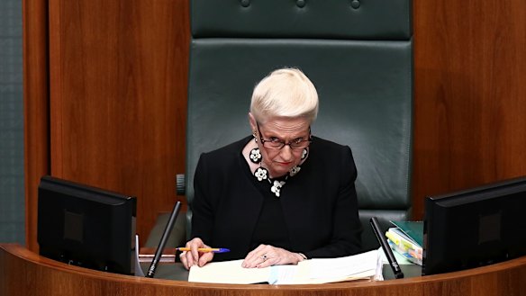 Bronwyn Bishop was heavily criticised for her handling of an aged care scandal in 2000. She would later be made Speaker of the House of Representatives.