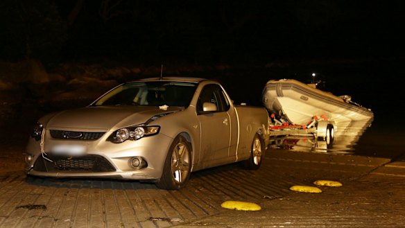 Police raided a dinghy as it docked at the tiny Parsley Bay boat ramp on the Central Coast on Christmas Day 2016.