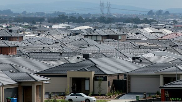 The urban sprawl in Cranbourne, in Melbourne’s south-east.