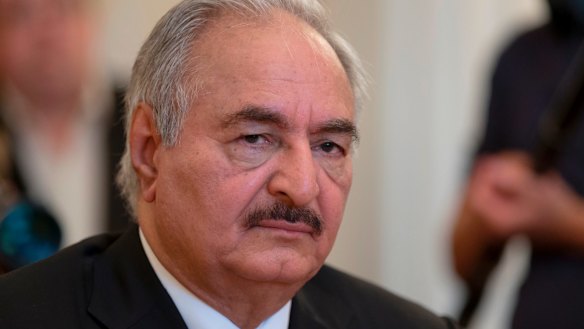 Libyan militia commander General Khalifa Haftar.