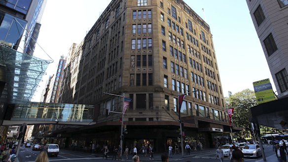 The David Jones building on Sydney's Elizabeth Street.