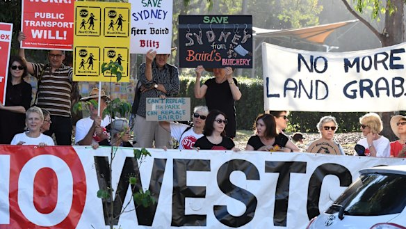 WestConnex has encountered strong opposition from residents in Sydney's inner west.