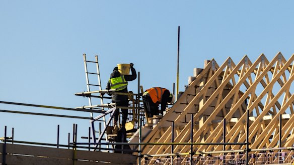 House construction costs have soared since the pandemic, partly due to the generous government payments available to home buyers.