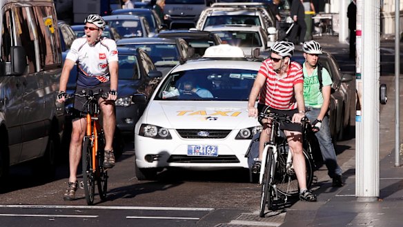 There is no new infrastructure for cyclists. 