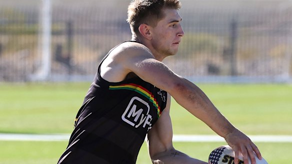 Jack Cole at a Panthers training session in Vegas.