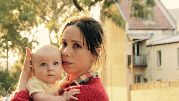 Audrey (Alison Bell) and her baby Stevie in 'The Letdown'