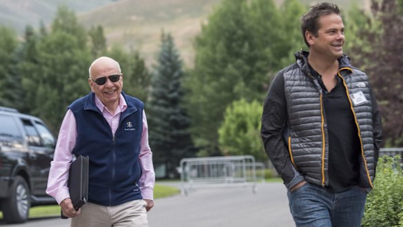 Rupert and Lachlan Murdoch 