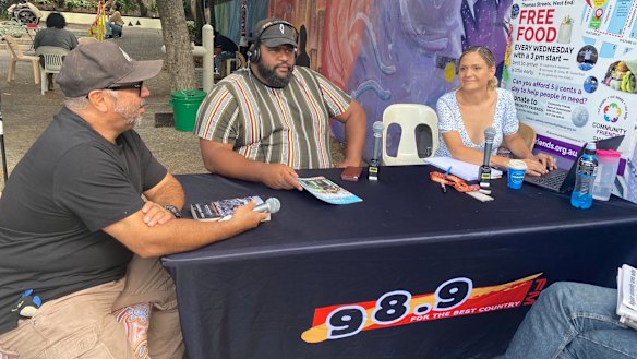 A 98.9FM outside broadcast in Brisbane.
