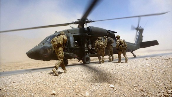 Australian special forces soldiers in Afghanistan in 2012. 