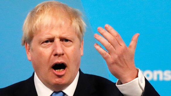 Boris Johnson speaks after being announced as the new leader of the Conservative Party and Britain's Prime Minister.