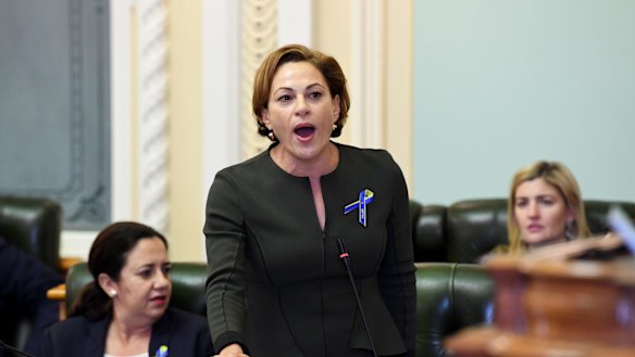 Treasurer Jackie Trad described the comparison as offensive.