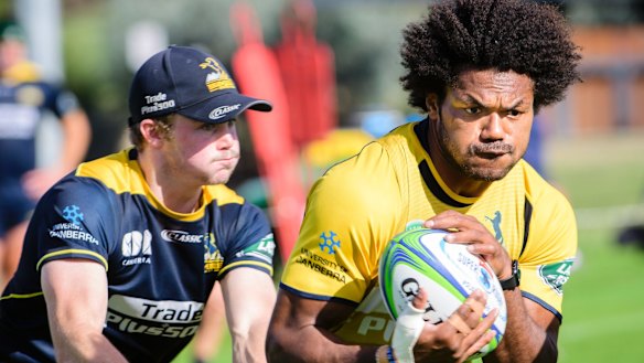 Henry Speight was back at Brumbies training on Tuesday.