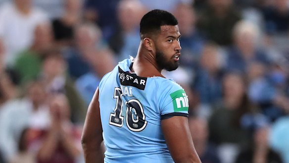 Payne Haas has shown remorse after an on-field incident.