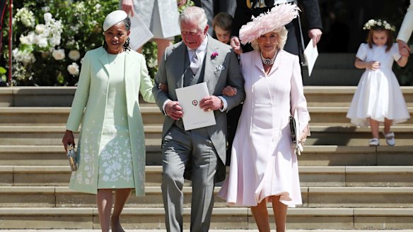 Doria Ragland, Prince Charles and Camilla.
