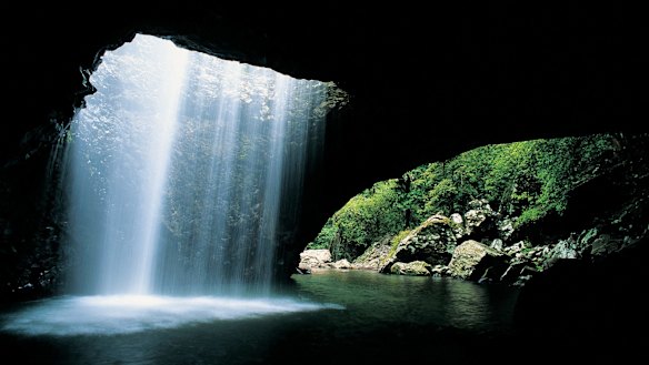 Natural Bridge in the Springbrook National Park on the Gold Coast.