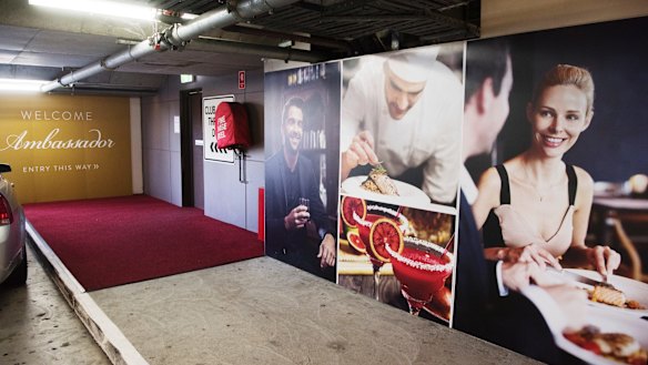 The entrance to the Ambassador gaming room at the Dee Why RSL. 