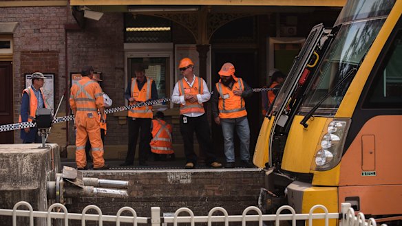The train smashed into the safety barrier at Richmond station in January last year.