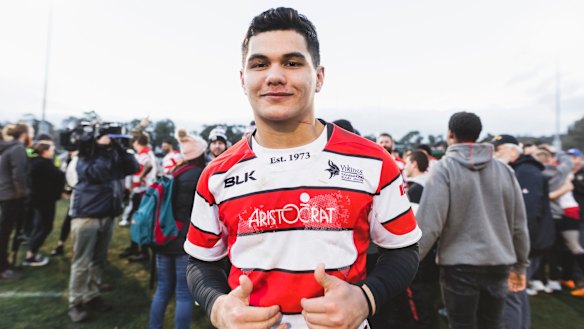 Brumbies prospect Noah Lolesio will be one of the young players used during the NRC season.