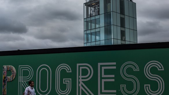 Caught in the middle: Green Square's next stage is struggling to get approval for water-harvesting measures, even as Sydney's dams drop.