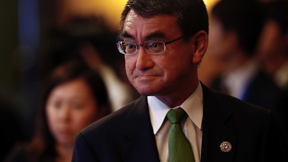Japanese Foreign Minister Taro Kono.