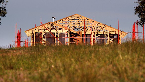 New dwelling approvals were down sharply in December.