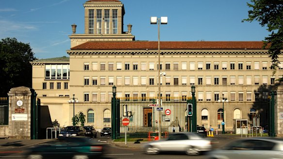 The World Trade Organisation headquarters in Geneva. The US is threatening the WTO's funding and undermining its ability to adjudicate trade disputes.