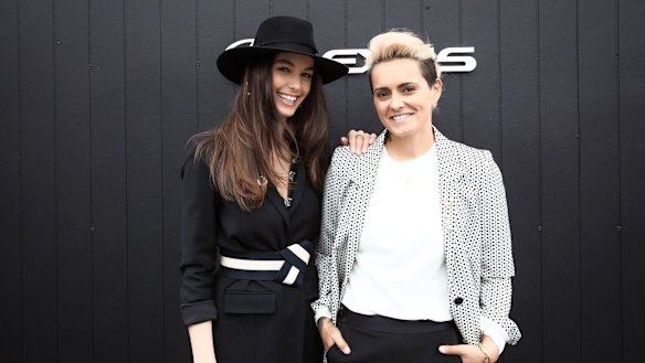 Isabella Carlstorm (left) and Moana Hope at Derby Day.